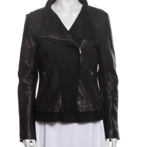 Mackage Black Moto Leather Jacket